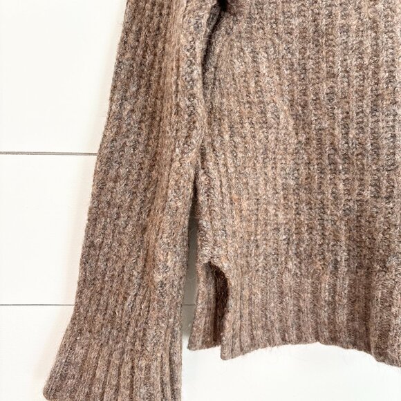 Alex Mill normandie alpaca brown sweater with flare sleeve - Picture 3 of 5
